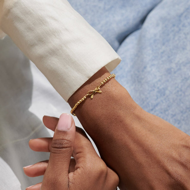 Joma Jewellery Gold Bracelet - Thank You - A Little