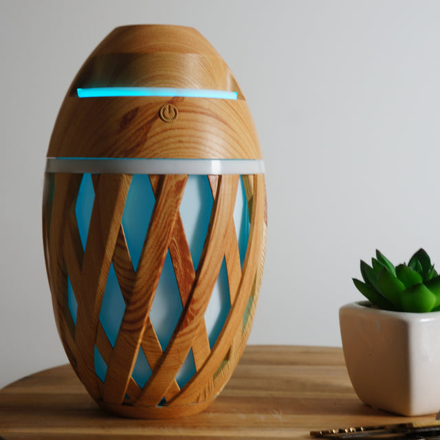 Cello Ultrasonic Diffuser Woven Basket - Grained