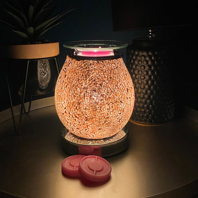 Cello Electric Wax Burner Touch Mosaic - Rose Gold