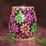 Cello Electric Wax Burner  Mosaic Glass - Pretty Petals