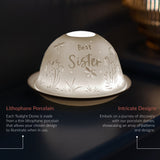 Cello Tealight Dome - Best Sister