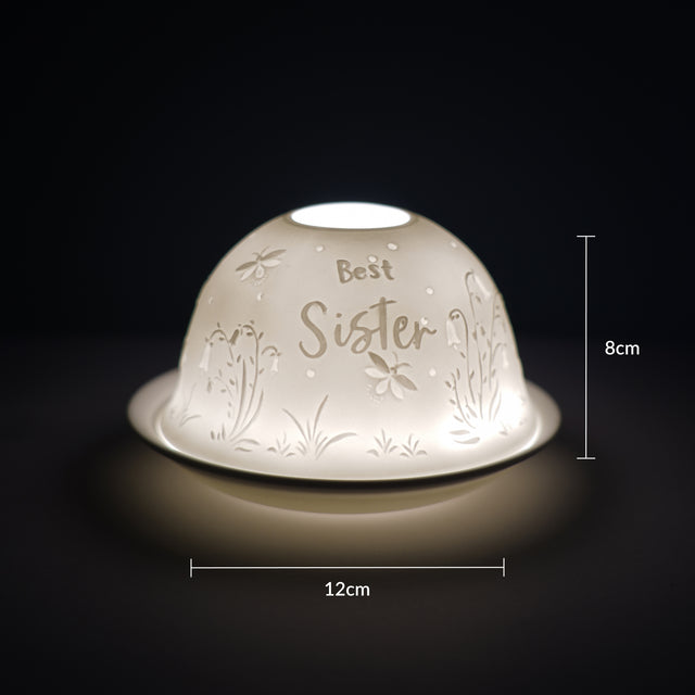 Cello Tealight Dome - Best Sister