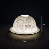 Cello Tealight Dome - Loveliest Auntie