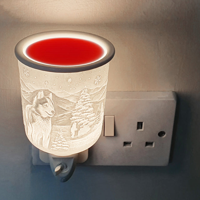 Cello Porcelain Plug In Electric Wax Burner - Husky