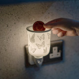 Cello Porcelain Plug In Electric Wax Burner - Butterfly