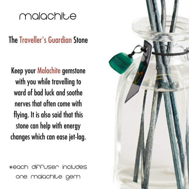 Cello Zodiac Reed Diffuser - Taurus with Malachite - Radiant Flora