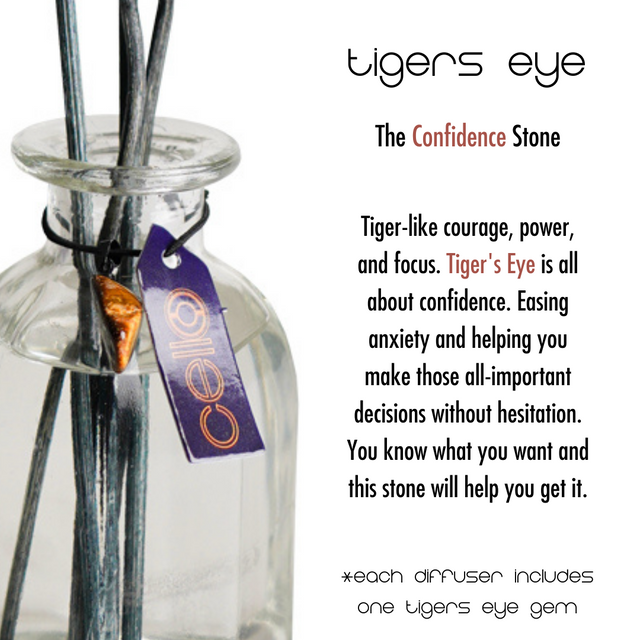 Cello Zodiac Reed Diffuser - Gemini with Tigers Eye - Enigmatic Lands