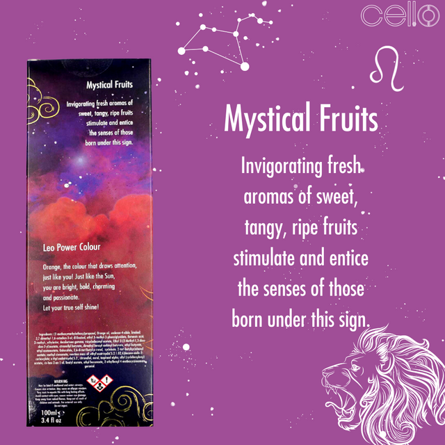 Cello Zodiac Reed Diffuser - Leo with Pink Spinel - Mystical Fruits