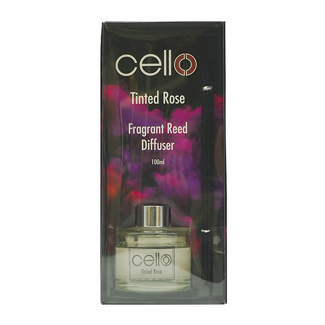 Cello Fragrant Reed Diffuser - Tinted Rose