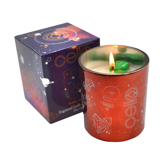 Cello - Gemstone Celestial Candle with Malachite - Enigmatic Lands