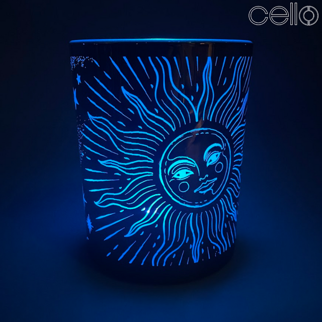 Cello  Candle Holder - Celestial Midnight Blue
