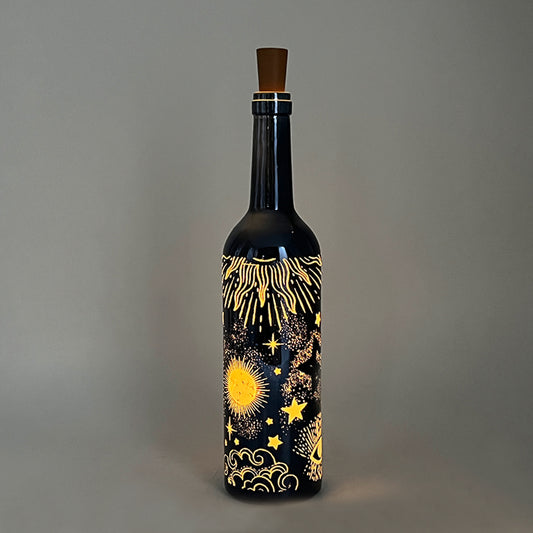 Cello Lighting - Celestial Midnight Blue Bottle - Small