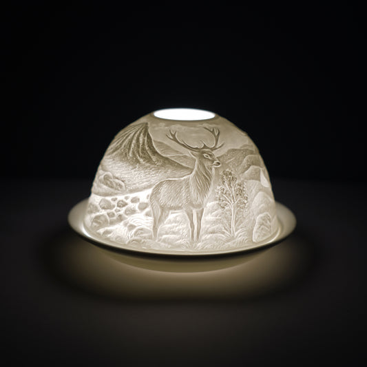 Cello Tealight Dome - Highland Stag