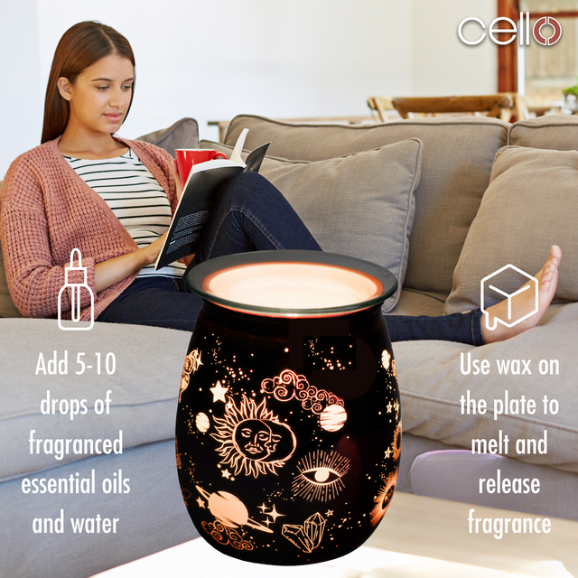 Cello Celestial Electric Wax Burner - Copper