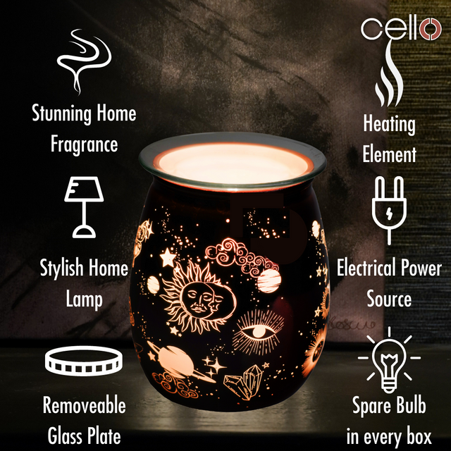 Cello Celestial Electric Wax Burner - Copper