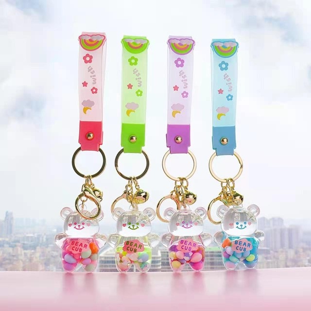 Kenji - Mima Acrylic Rainbow Bear Keyring