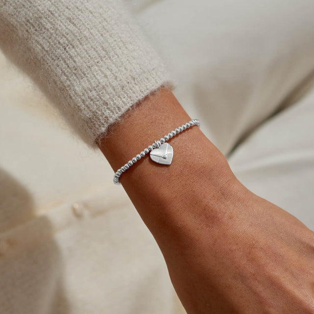 Joma Jewellery Silver Bracelet - Sending Love - A Little