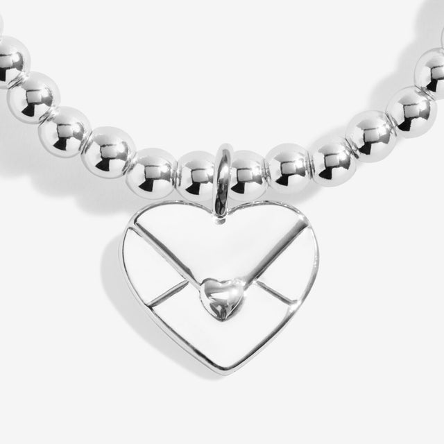 Joma Jewellery Silver Bracelet - Sending Love - A Little
