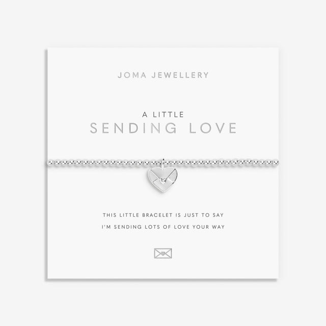 Joma Jewellery Silver Bracelet - Sending Love - A Little