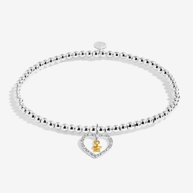 Joma Jewellery Silver & Gold Bracelet - Best News Ever - A Little