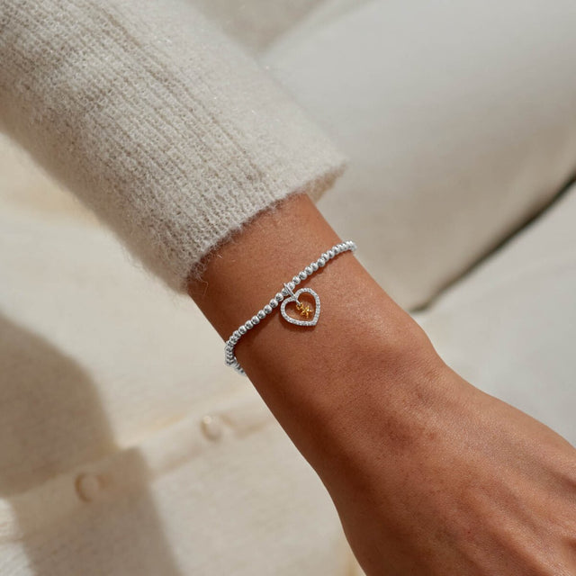 Joma Jewellery Silver & Gold Bracelet - Best News Ever - A Little