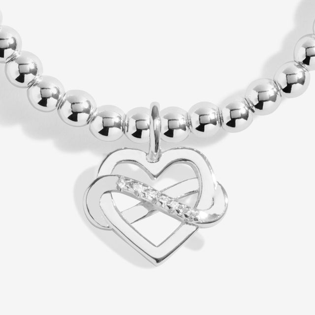 Joma Jewellery Silver Bracelet - Family Is A Gift That Lasts Forever - A Little