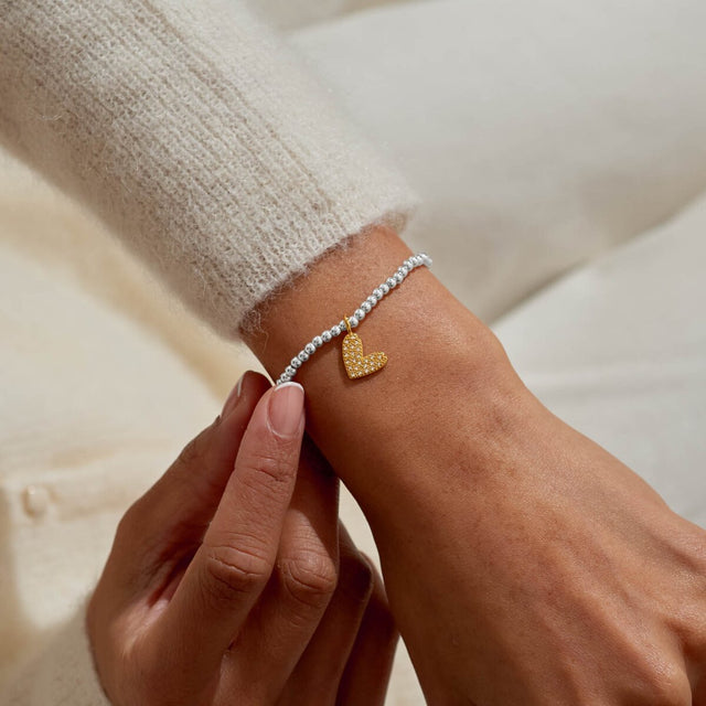 Joma Jewellery Silver & Gold Bracelet - Love You To Bits - A Little