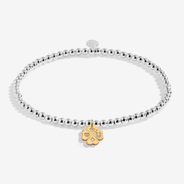 Joma Jewellery Silver & Gold Bracelet - Lucky Charm - A Little