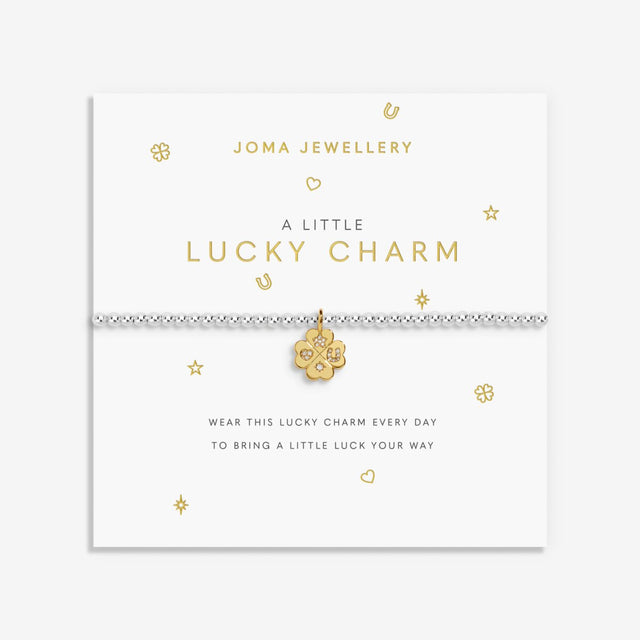 Joma Jewellery Silver & Gold Bracelet - Lucky Charm - A Little