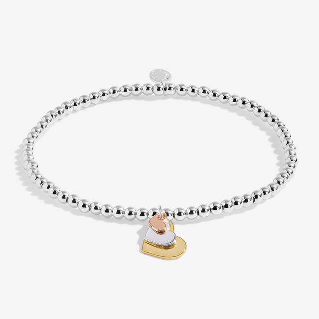 Joma Jewellery Silver & Rose Gold Bracelet - Three Generations - A Little
