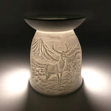 Cello Porcelain Tealight Burner - Mountain Stag