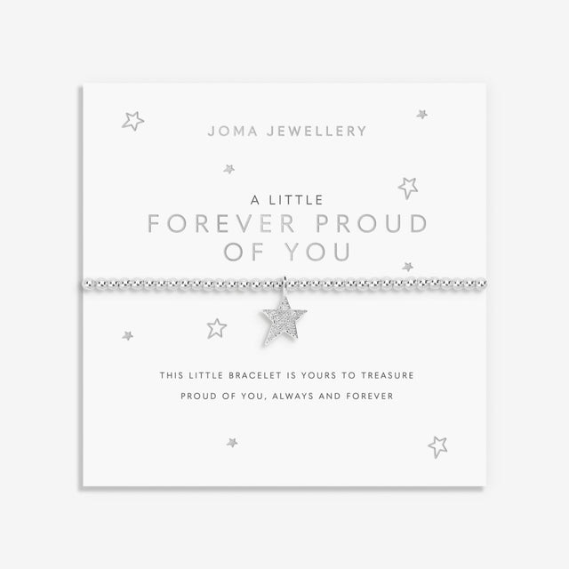 Joma Jewellery Silver Bracelet - Forever Proud Of You - A Little