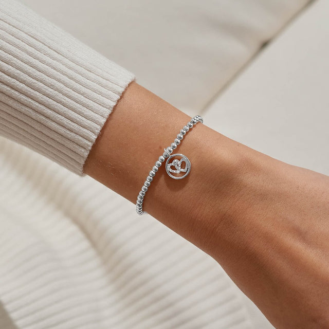 Joma Jewellery Silver Bracelet - Love And Friendship - A Little
