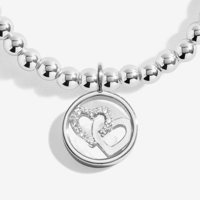 Joma Jewellery Silver Bracelet - Love And Friendship - A Little