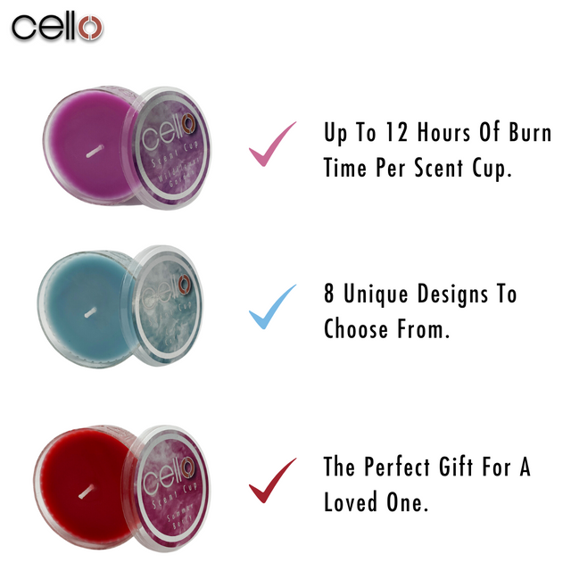 Cello Scent Cup Trio - Happy Birthday
