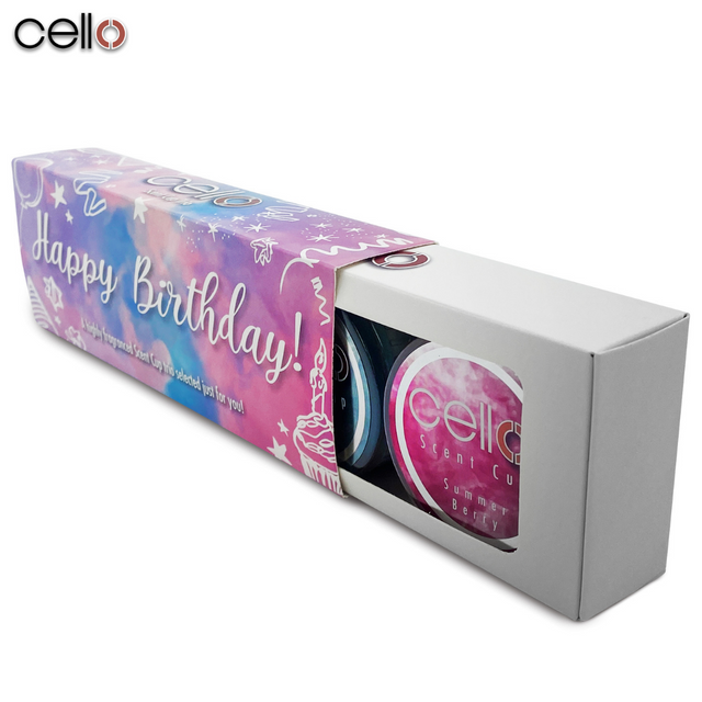 Cello Scent Cup Trio - Happy Birthday