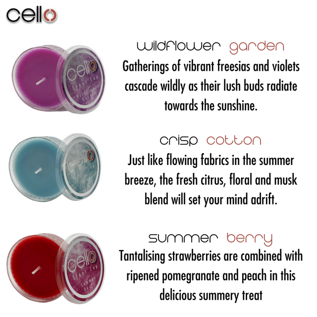 Cello Scent Cup Trio - Happy Birthday