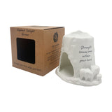 Cello Elephant Tealight Burner - Strength comes from within your herd