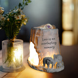 Cello Elephant Tealight Burner - Love is an everlasting memory