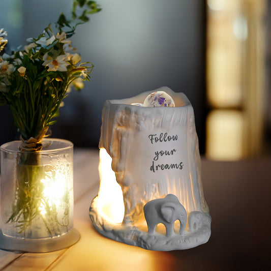 Cello Elephant Tealight Burner - Follow your dreams