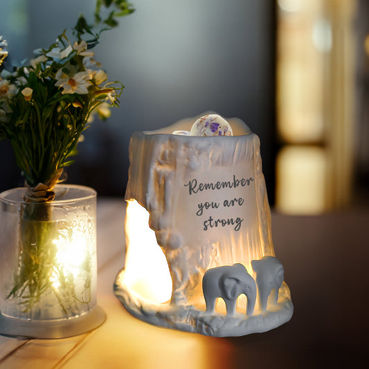 Cello Elephant Tealight Burner - Remember you are Strong