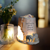 Cello Elephant Tealight Burner - Don't worry, you'll carry on growing