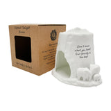 Cello Elephant Tealight Burner - Don't know what you herd! Our family is the best