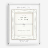 Joma Jewellery Bracelet - Happy Birthday with Lab Grown Diamond