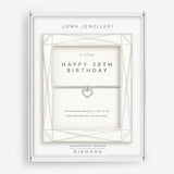 Joma Jewellery Bracelet - Happy 30th Birthday with Lab Grown Diamond