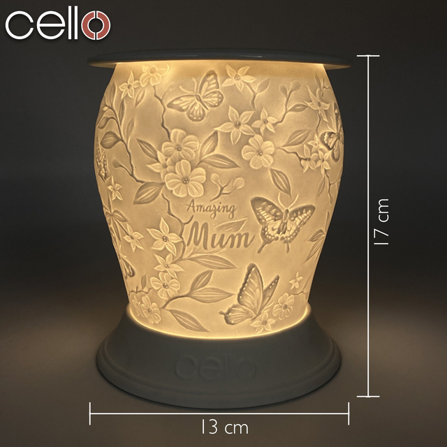 Cello Electric Wax Burner Porcelain Barrel - Amazing Mum