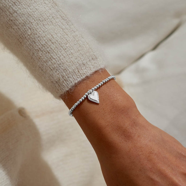 Joma Jewellery Silver Bracelet - With Love Christmas - A Little