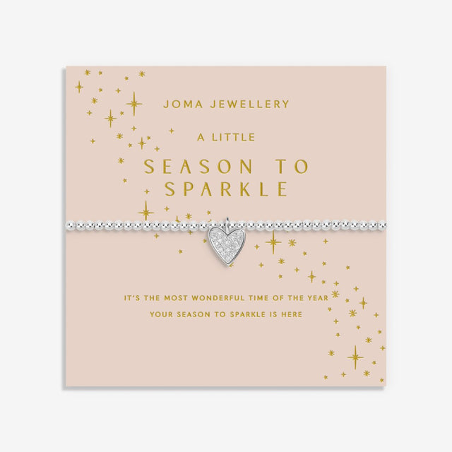 Joma Jewellery Silver Bracelet - Season To Sparkle - A Little