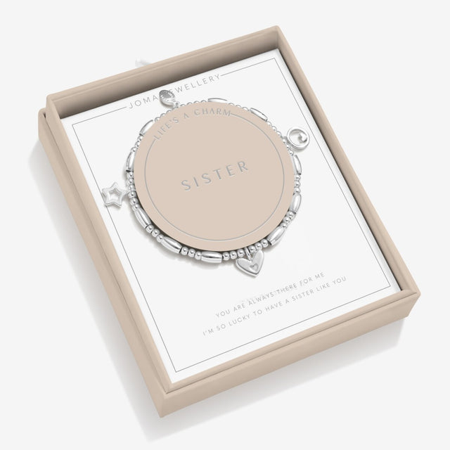 Joma Jewellery Life's A Charm Bracelet - Sister