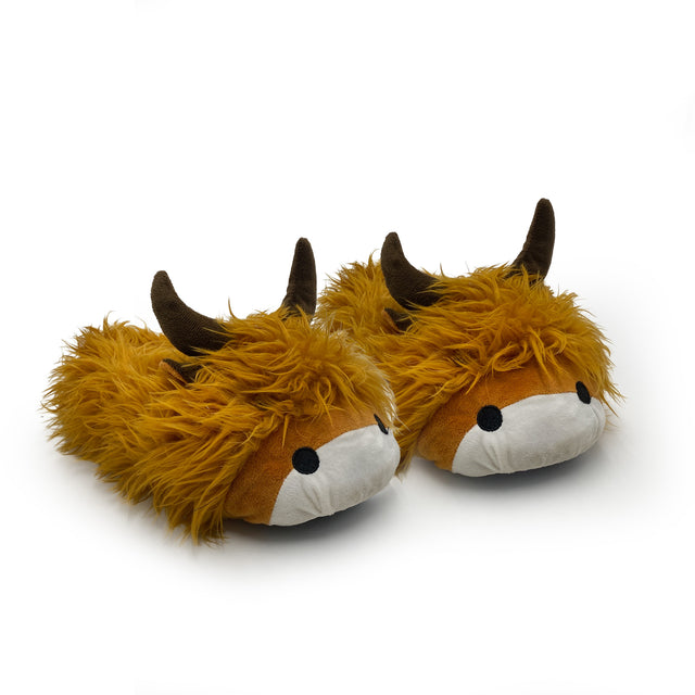 Baffies Krazy Kicks - Hamish the Highland Cow Slippers